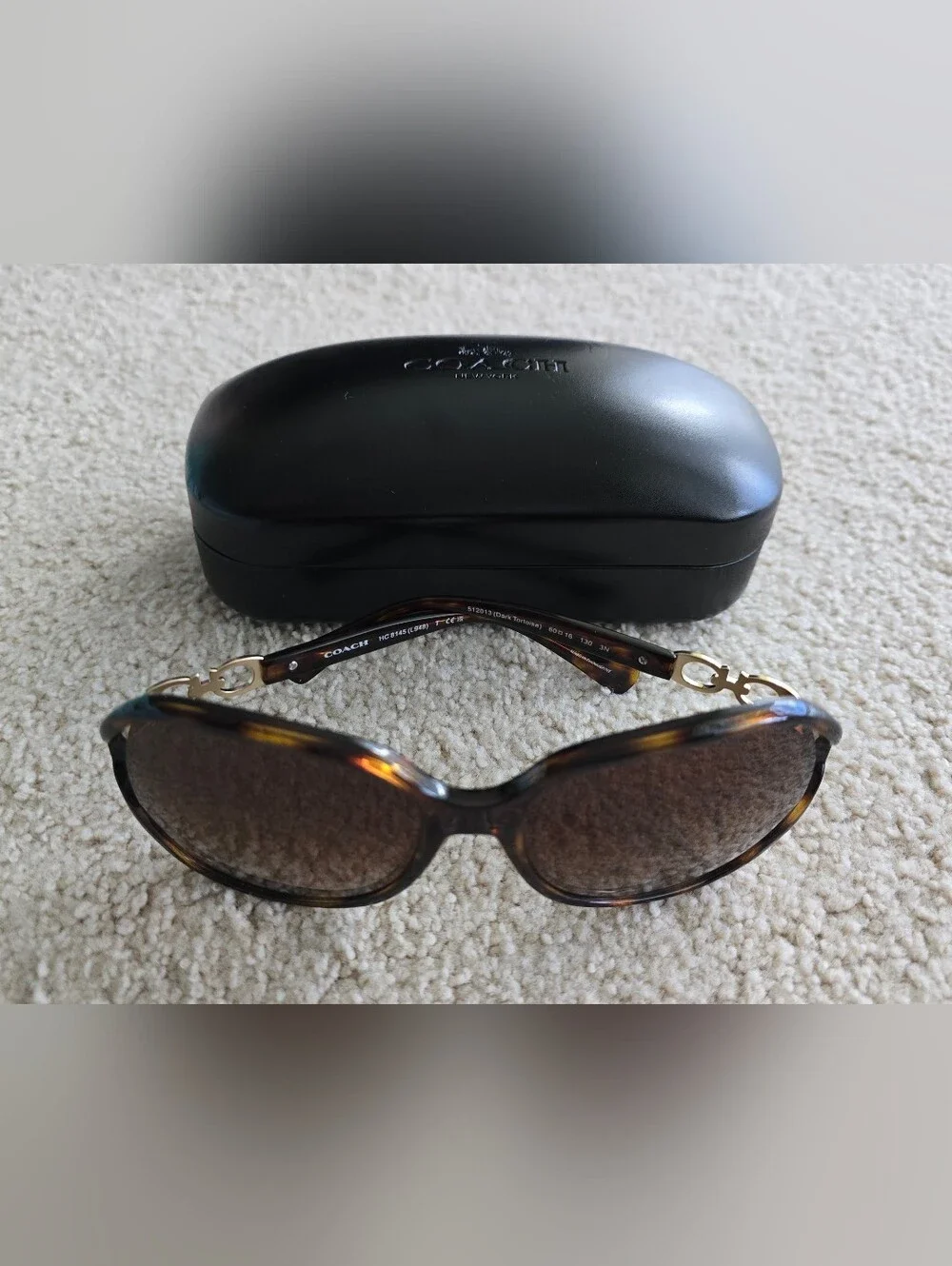 Coach Women’s Tortoiseshell Sunglasses - Brown Lenses